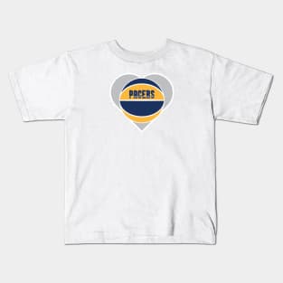 Heart Shaped Indiana Pacers Basketball Kids T-Shirt